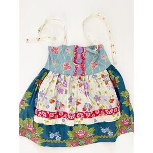 Matilda Jane Good Hart Lark Lakes Ellie Apron Halter Top Size 6